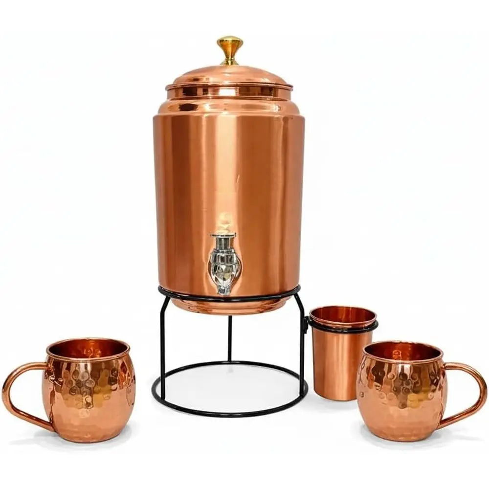 DIVINE COPPER 銅製ボトルとコップ2個セット DIVINE COPPER 銅製ボトル