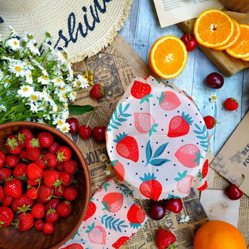 Beeswax Food Wrap Set – Reusable Organic Cotton Food Covers — Rootborn Rituals