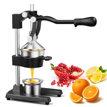 Manual Cast Iron Juicer Commercial Hand Juicer Squeezer with Stainless Steel Cup Heavy-Duty Manual Juicer Hand Press Countertop — Rootborn Rituals