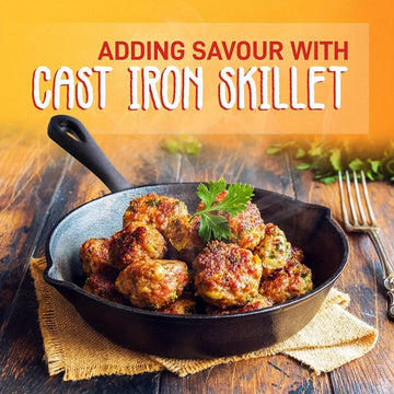 3-Piece Pre-Seasoned Cast Iron Skillet Set (6”/8”/10”) – Non-Stick, Oven-Safe, Heat-Resistant Frying Pans — Rootborn Rituals