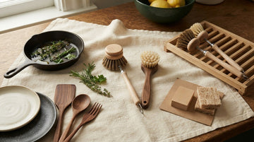 Natural Dish Brushes with Wood: How to Choose and Care for One