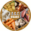 Reusable canvas storage bags with drawstring and side zipper for organizing potatoes, onions, garlic, ginger, carrots, and sw