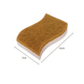 Bamboo and coconut kitchen sponge with natural fibers, 11cm x 7cm, eco-friendly cleaning tool for sustainable home use.