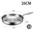 Pure Titanium Heritage Fry Pan with 19cm diameter, 5.5cm depth, hammered surface texture, stainless steel handle, eco-friendl