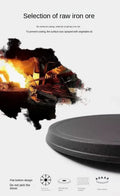 Cast iron egg skillet with flat bottom design, raw iron ore construction with vegetable oil coating to prevent rusting, suita