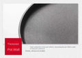 Classic cast iron egg skillet with thickened pot wall for fast, uniform heat conduction and durable smoke-gray finish.
