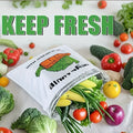 Insulated reusable storage bag filled with fresh vegetables and fruits, featuring thermal lining and eco-friendly design for 