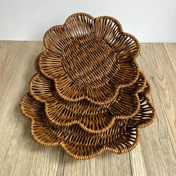 Rattan Decorative Bread Basket – Hand-Woven
