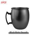 Black matte smooth insulated travel mug with handle, single piece product shot on white background
